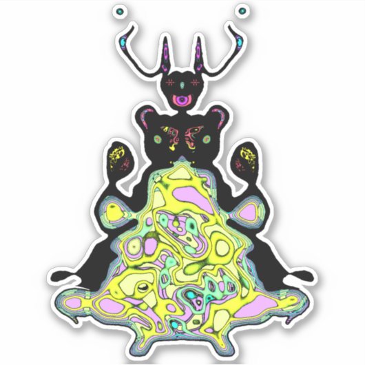 Sticker Anatomie secrète d'un hamster spatial v1 (Devant)