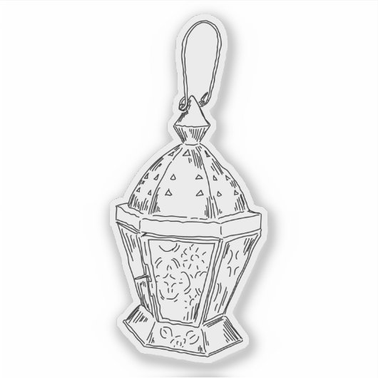 Sticker Ancienne lanterne (Devant)