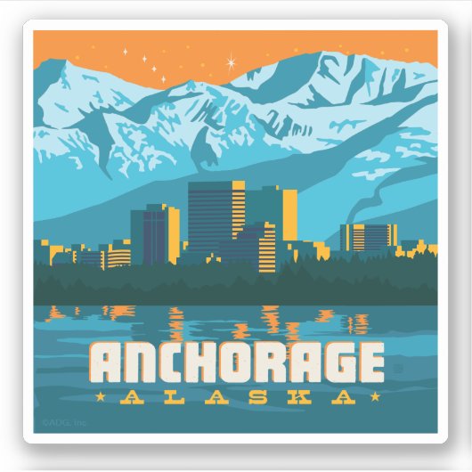 Sticker Ancrage, Alaska (Devant)