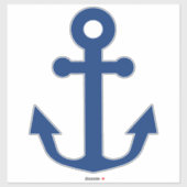 Sticker Ancrage de navire bleu marine (Feuille)