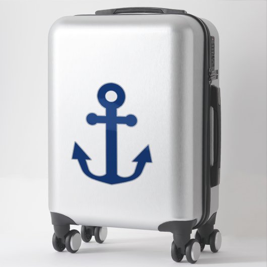 Sticker Ancrage de navire bleu marine (Sur valise)