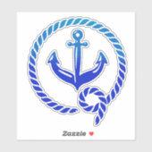 Sticker Ancre bleue (Feuille)