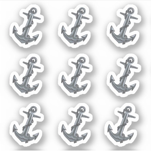 Sticker Ancre classique Fabulous Elegant Mariage Océan amu (Devant)