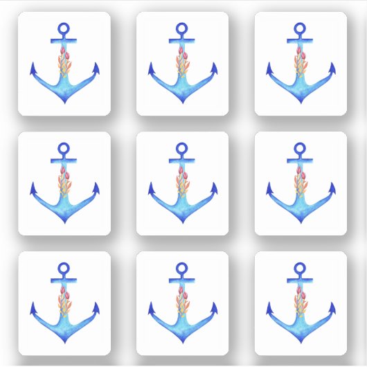 Sticker Ancre diamant Fabulous Ocean Mariage (Devant)