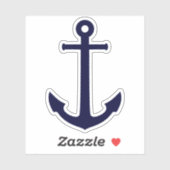 Sticker Ancre marine Bleu (Feuille)