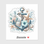 Sticker Ancre nautique (Feuille)
