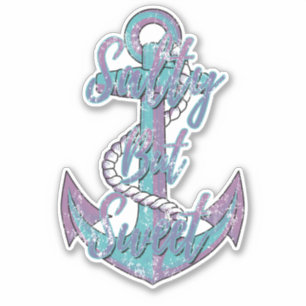 Sticker Ancre Nautique salée mais douce