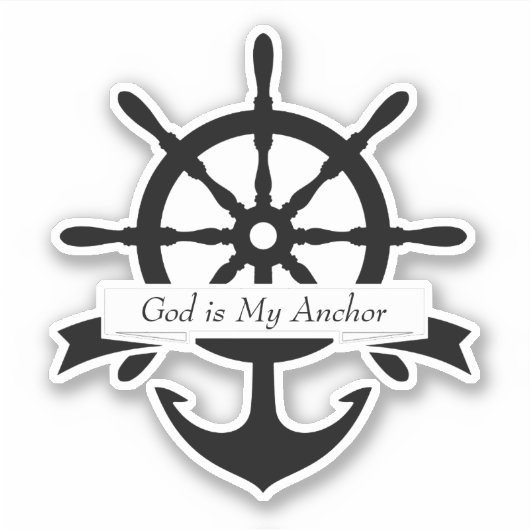 Sticker Ancre personnalisée (Devant)