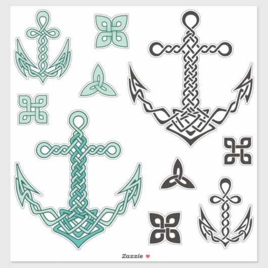 Sticker Ancres celtes (Feuille)