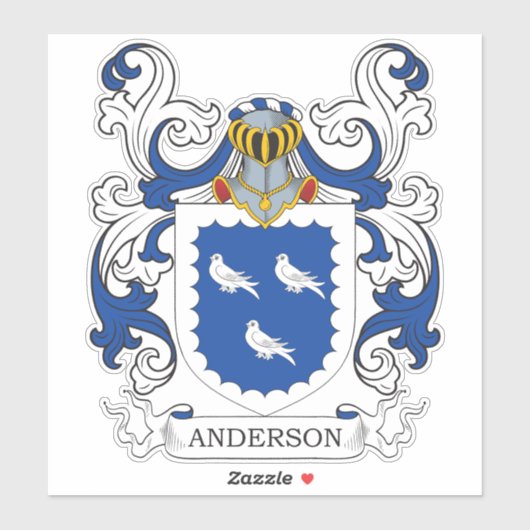 Sticker Anderson Family Crest (Feuille)