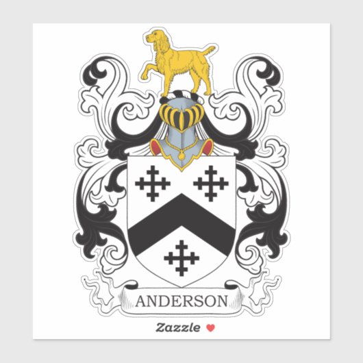 Sticker Anderson Family Crest (Feuille)