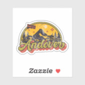 Sticker Andover, Connecticut (Feuille)