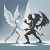 Sticker Ange et diable (Devant)