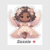 Sticker ange mignon (Feuille)