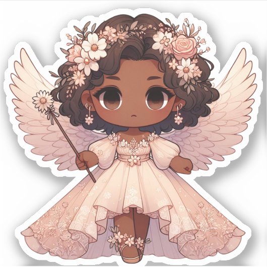 Sticker ange mignon (Devant)