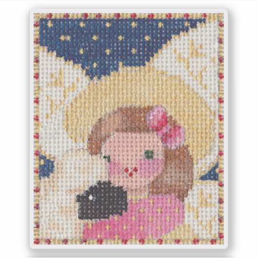 Sticker Angel and Lamb (Devant)