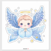 Sticker Angel Baby Boy (Feuille)