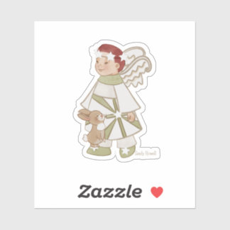 Sticker Angel Boy et Bunny