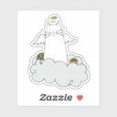 Sticker Angel Cat (Feuille)