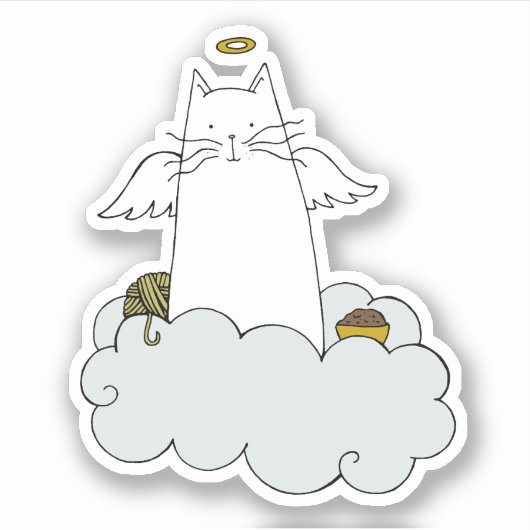 Sticker Angel Cat (Devant)
