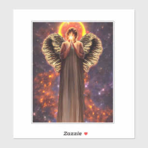 Sticker Angel De L'Amour Et Lumière Art Imaginaire Origina