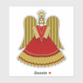 Sticker Angel de Noël de Nuremberg (Feuille)