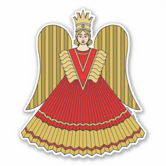 Sticker Angel de Noël de Nuremberg (Devant)