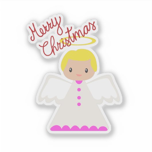 Sticker Angel de Noël Joyeux (Devant)