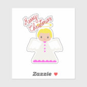 Sticker Angel de Noël Joyeux (Feuille)