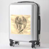 Sticker Angel en style tatouage (Sur valise)
