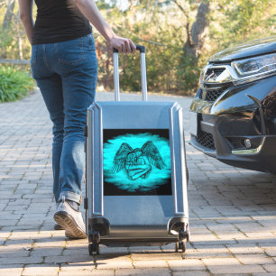 Sticker Angel Eros en amour, design noir et vert