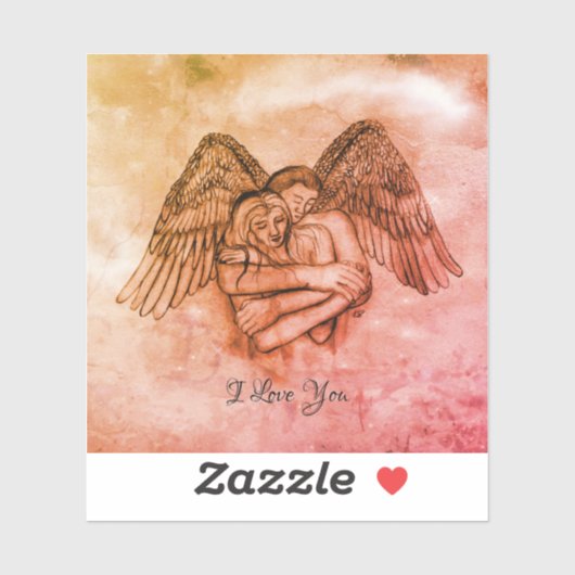 Sticker Angel Eros in Love (Feuille)