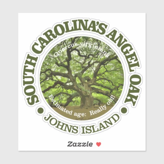 Sticker Angel Oak (Feuille)