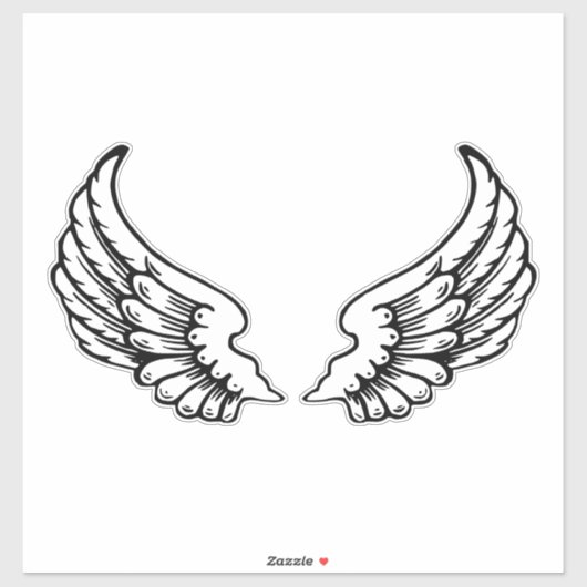 Sticker Angel Wing (Feuille)