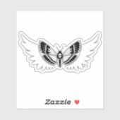 Sticker Angel Winged Death's head Hawkmoth Graphic (Feuille)