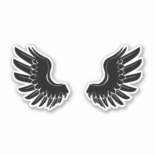 Sticker Angel Wings - Un rêve rétro (Devant)