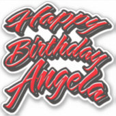 Sticker Angela Name (Devant)
