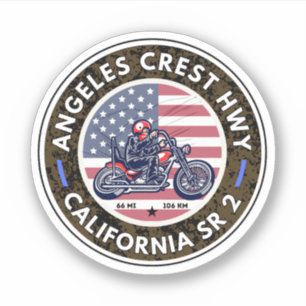 Sticker Angeles Crest Highway California State Route 2