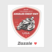 Sticker Angeles Crest Highway California State Route 2 (Feuille)