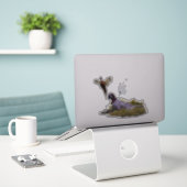 Sticker Anglais Setter, Chasse de faisan (Ordinateur portable sur le bureau)