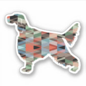 Sticker Anglais Setter Plaid (Devant)