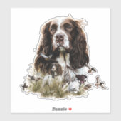 Sticker Anglais Springer Spaniel (Feuille)
