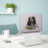 Sticker Anglais Springer Spaniel (Ordinateur portable sur le bureau)