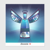 Sticker Angle bleu (Feuille)