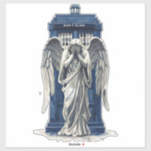 Sticker Angle de plaie avec boîte de police bleue 1 (Feuille)