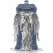 Sticker Angle de plaie avec boîte de police bleue 1 (Devant)