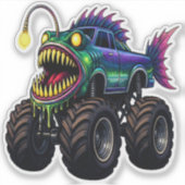 Sticker Anglerfish Monster Truck (Devant)
