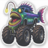 Sticker Anglerfish Monster Truck (Devant)
