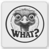 Sticker "Angry Emu What" Vinyl (Devant)