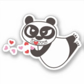 Sticker Angry Face Panda S'embrasser (Devant)